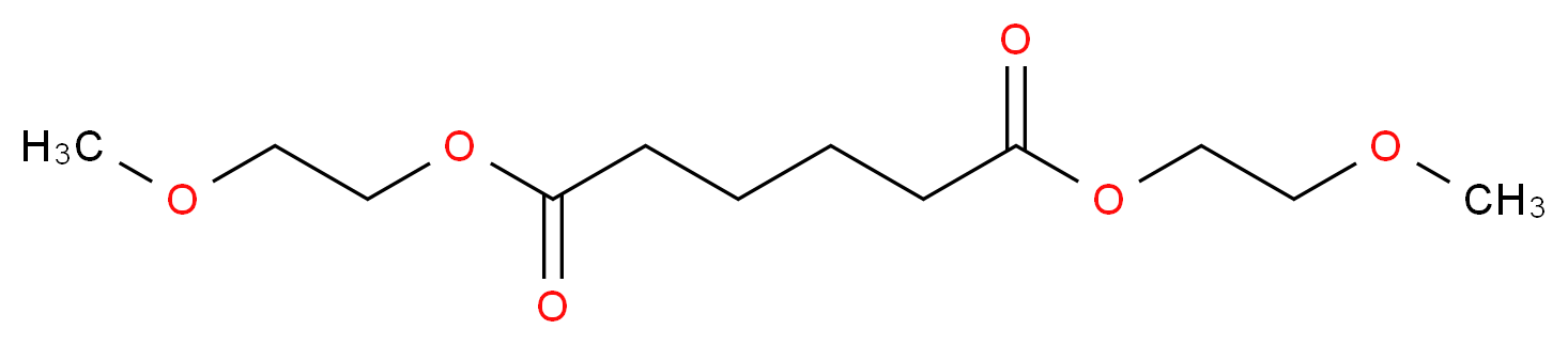 1,6-bis(2-methoxyethyl) hexanedioate_分子结构_CAS_106-00-3