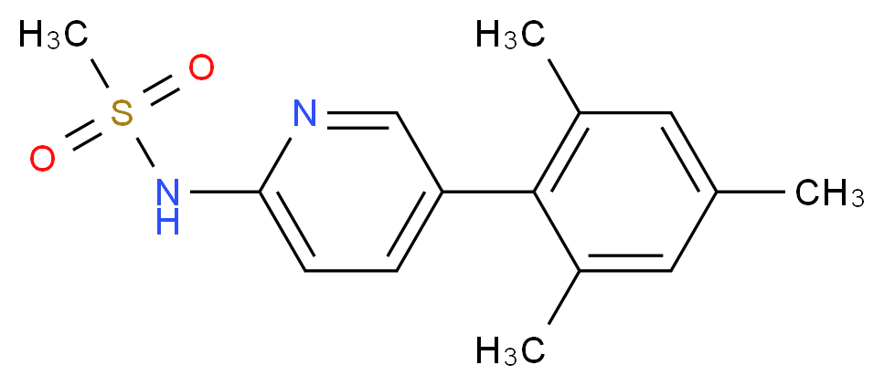 N-(5-mesitylpyridin-2-yl)methanesulfonamide_分子结构_CAS_)