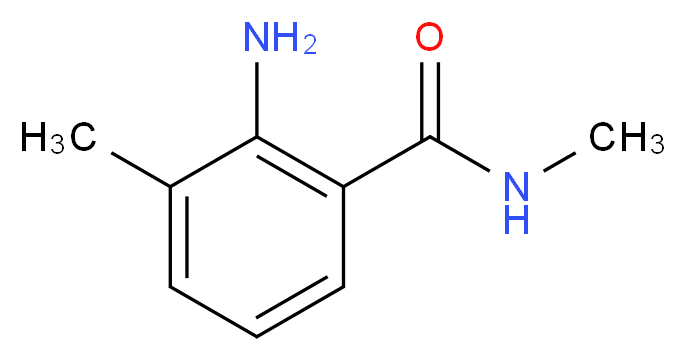 2-amino-N,3-dimethylbenzamide_分子结构_CAS_870997-57-2)