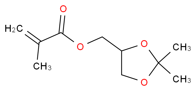 (2,2-dimethyl-1,3-dioxolan-4-yl)methyl 2-methylprop-2-enoate_分子结构_CAS_7098-80-8