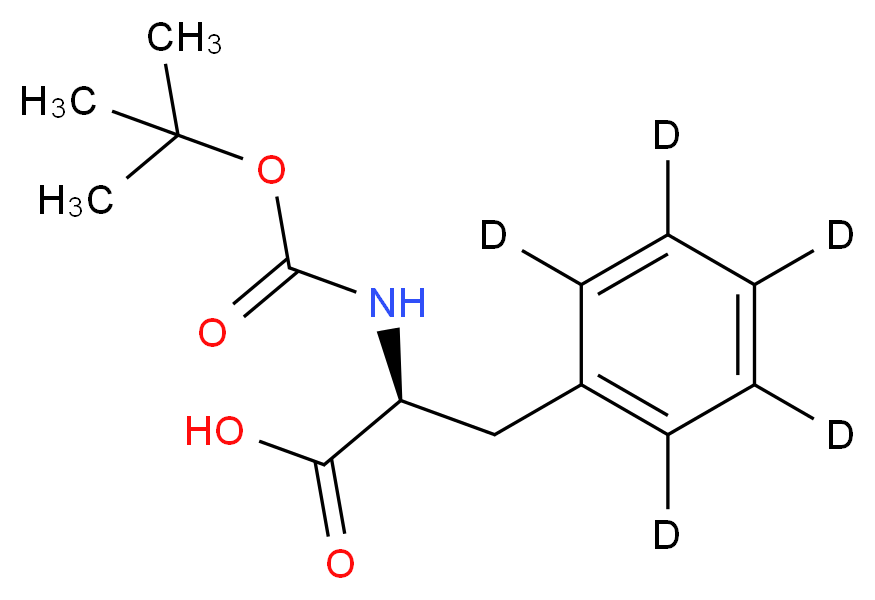 N-Boc-L-phenyl-d5-alanine_分子结构_CAS_121695-40-7)