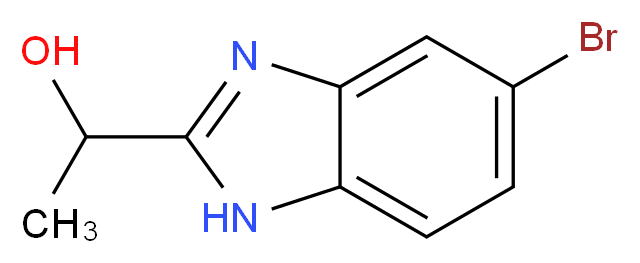 1-(5-bromo-1H-1,3-benzodiazol-2-yl)ethan-1-ol_分子结构_CAS_540516-29-8