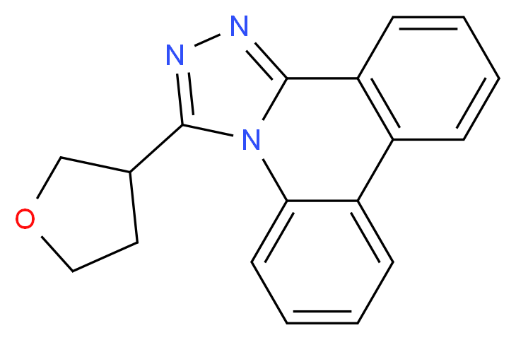 3-(tetrahydro-3-furanyl)[1,2,4]triazolo[4,3-f]phenanthridine_分子结构_CAS_)
