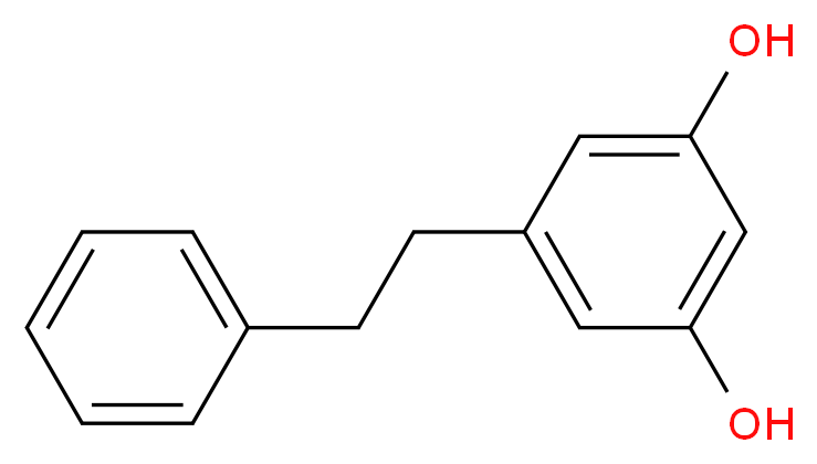 5-(2-phenylethyl)benzene-1,3-diol_分子结构_CAS_14531-52-3