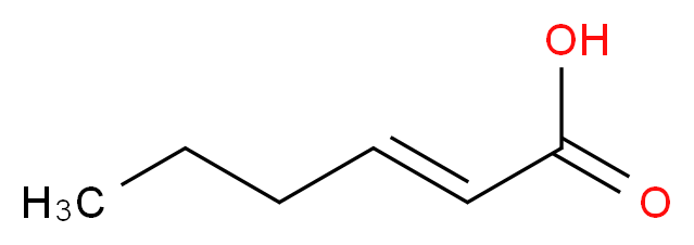 (2E)-hex-2-enoic acid_分子结构_CAS_13419-69-7