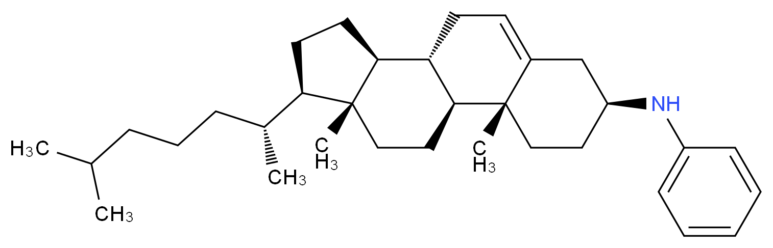 Cholesterylaniline_分子结构_CAS_7510-04-5)