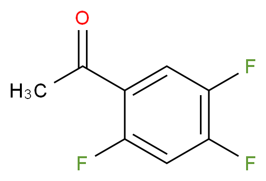 1-(2,4,5-trifluorophenyl)ethan-1-one_分子结构_CAS_129322-83-4