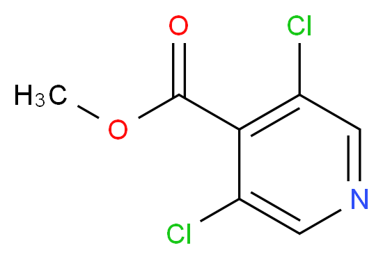 methyl 3,5-dichloropyridine-4-carboxylate_分子结构_CAS_773874-72-9