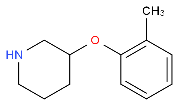 3-(2-Methylphenoxy)piperidine_分子结构_CAS_)