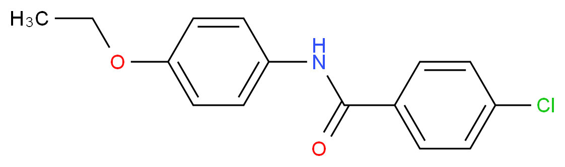 4-chloro-N-(4-ethoxyphenyl)benzamide_分子结构_CAS_27033-41-6