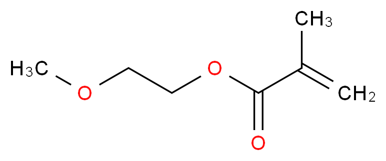 乙二醇甲醚甲基丙烯酸酯_分子结构_CAS_6976-93-8)