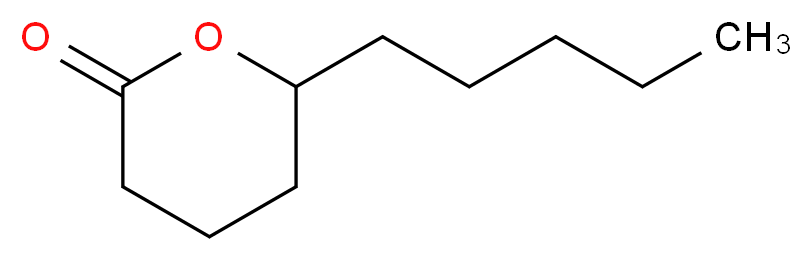 6-pentyloxan-2-one_分子结构_CAS_705-86-2