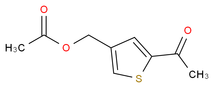 (5-acetylthiophen-3-yl)methyl acetate_分子结构_CAS_41908-01-4