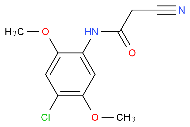 N-(4-Chloro-2,5-dimethoxyphenyl)-2-cyanoacetamide_分子结构_CAS_)