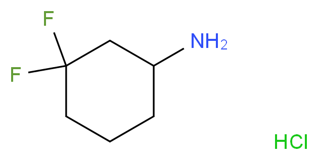 3,3-difluorocyclohexan-1-amine hydrochloride_分子结构_CAS_921602-77-9