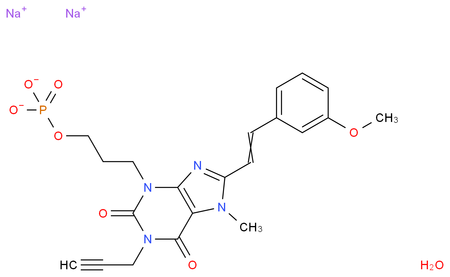 MSX-3 hydrate_分子结构_CAS_261717-23-1(anhydrous))