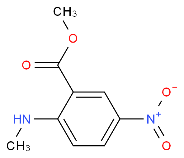 Methyl 2-(methylamino)-5-nitrobenzenecarboxylate_分子结构_CAS_3558-14-3)