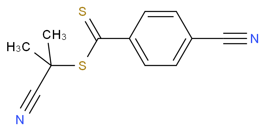 4-{[(1-cyano-1-methylethyl)sulfanyl]methanethioyl}benzonitrile_分子结构_CAS_851729-48-1