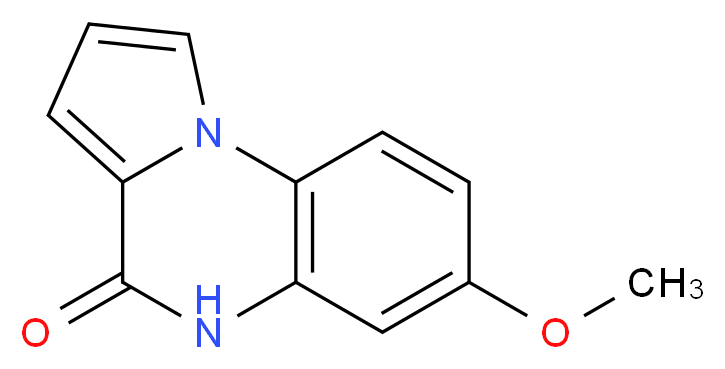 7-methoxy-4H,5H-pyrrolo[1,2-a]quinoxalin-4-one_分子结构_CAS_160657-07-8