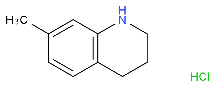 7-methyl-1,2,3,4-tetrahydroquinoline hydrochloride_分子结构_CAS_90874-58-1