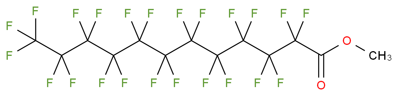 methyl 2,2,3,3,4,4,5,5,6,6,7,7,8,8,9,9,10,10,11,11,12,12,12-tricosafluorododecanoate_分子结构_CAS_56554-52-0