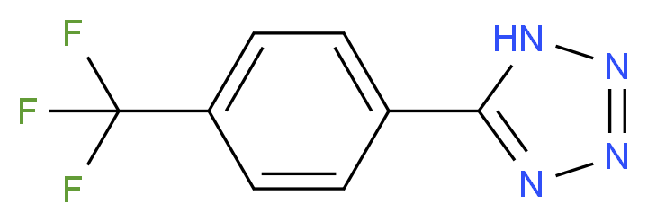 5-[4-(Trifluoromethyl)phenyl]-2H-tetrazole_分子结构_CAS_)