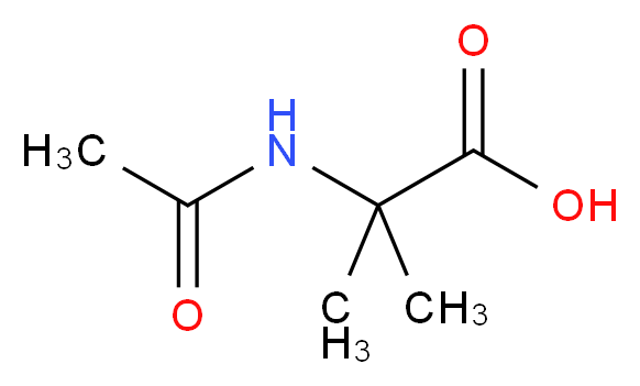 2-acetamido-2-methylpropanoic acid_分子结构_CAS_5362-00-5