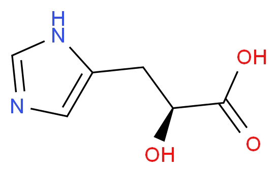 (2S)-2-hydroxy-3-(1H-imidazol-5-yl)propanoic acid_分子结构_CAS_14403-45-3