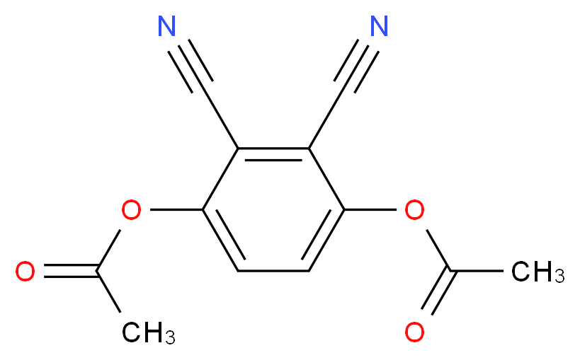 3,6-Diacetoxyphthalonitrile_分子结构_CAS_83619-73-2)