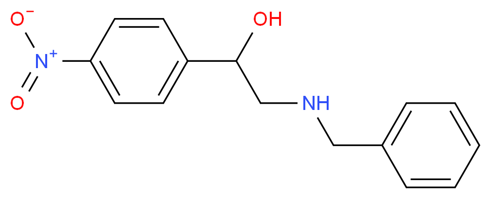 2-(benzylamino)-1-(4-nitrophenyl)ethan-1-ol_分子结构_CAS_91579-11-2