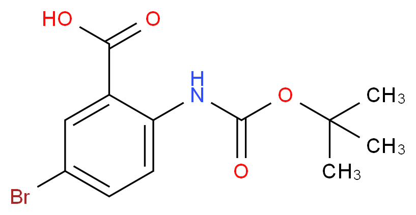 N-Boc-5-Bromoanthranilic acid_分子结构_CAS_306937-20-2)