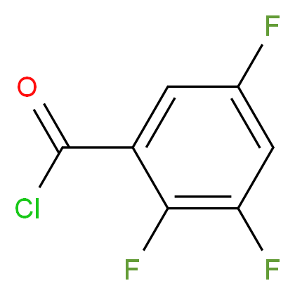 2,3,5-Trifluorobenzoyl chloride_分子结构_CAS_240800-48-0)