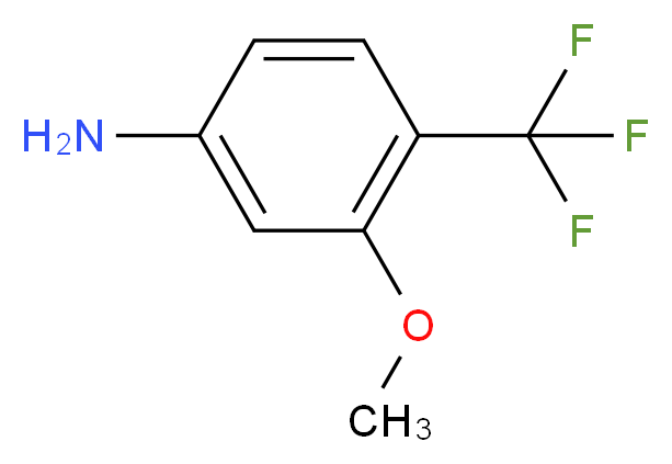 3-Methoxy-4-(trifluoromethyl)phenylamine_分子结构_CAS_)