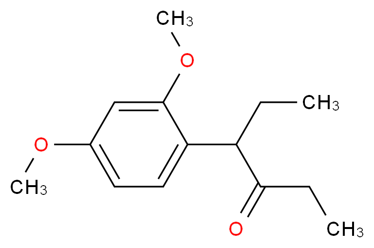 3-(2',4'-DIMETHOXYPHENYL)-4-HEXANONE_分子结构_CAS_6628-89-3)