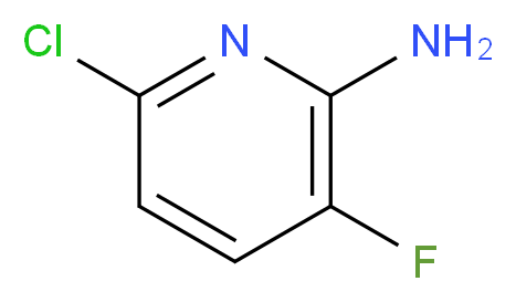 6-chloro-3-fluoropyridin-2-amine_分子结构_CAS_1260672-14-7)