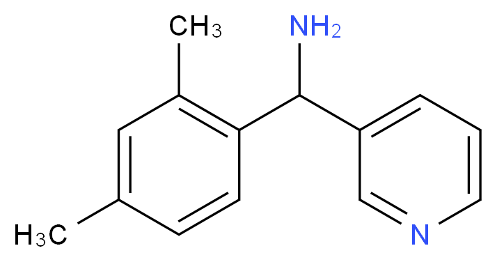 1-(2,4-dimethylphenyl)-1-(3-pyridinyl)methanamine_分子结构_CAS_1017470-56-2)