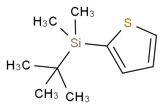 2-(叔丁基二甲基硅烷基)噻吩_分子结构_CAS_163079-25-2)