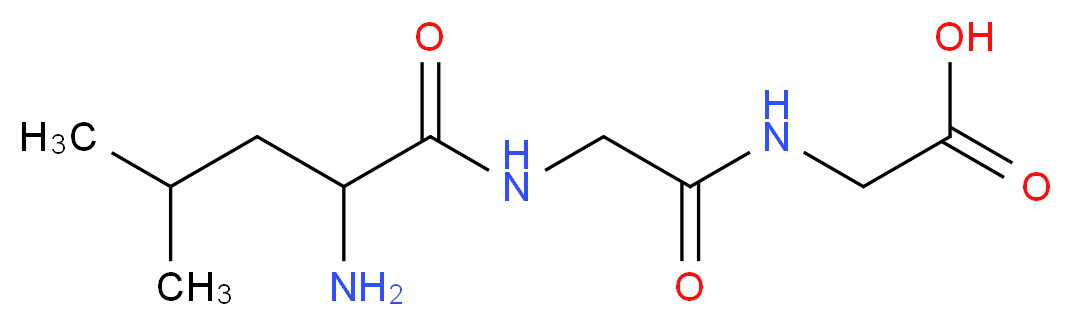 2-[2-(2-amino-4-methylpentanamido)acetamido]acetic acid_分子结构_CAS_4337-37-5