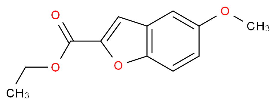 ethyl 5-methoxy-1-benzofuran-2-carboxylate_分子结构_CAS_50551-56-9