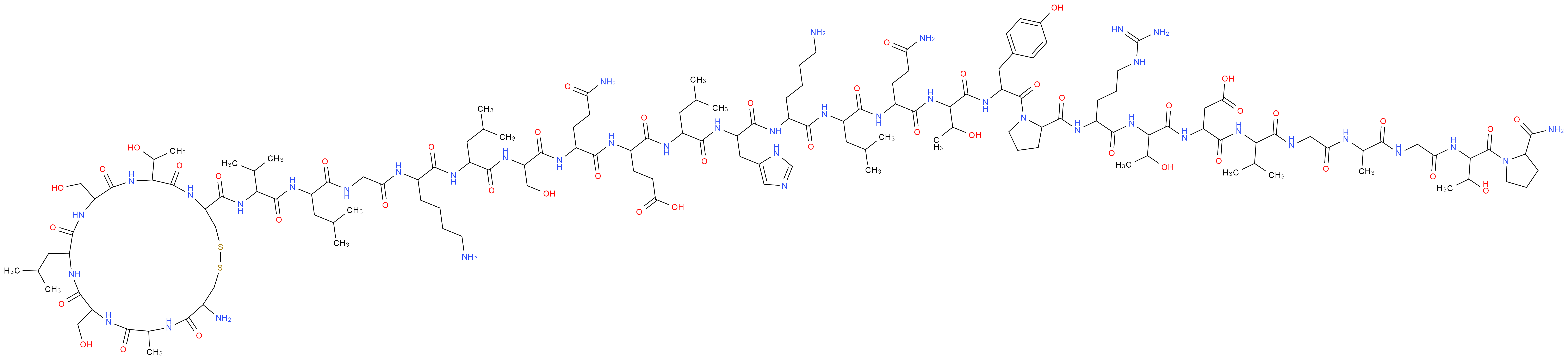 Thyrocalcitonin from chicken_分子结构_CAS_100016-62-4)