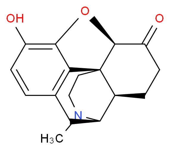 (1S,5R,13R,17R)-10-hydroxy-4-methyl-12-oxa-4-azapentacyclo[9.6.1.0^{1,13}.0^{5,17}.0^{7,18}]octadeca-7(18),8,10-trien-14-one_分子结构_CAS_466-99-9