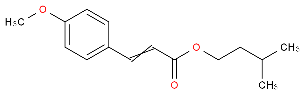 Isoamyl 4-Methoxycinnamate_分子结构_CAS_71617-10-2)