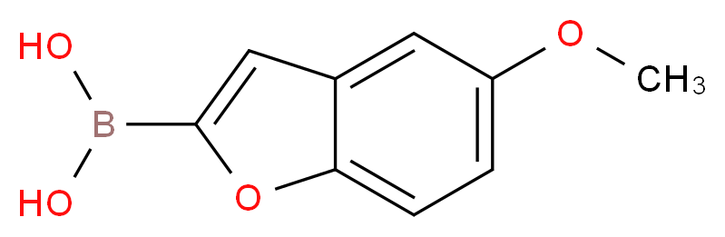 (5-methoxy-1-benzofuran-2-yl)boronic acid_分子结构_CAS_551001-79-7