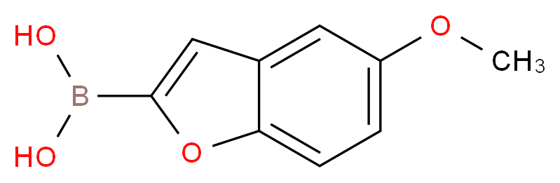 5-METHOXYBENZOFURAN-2-BORONIC ACID_分子结构_CAS_551001-79-7)