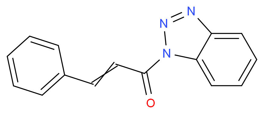 1-(3-苯基-2-丙烯酰)-1H-1,2,3-苯并三唑_分子结构_CAS_26112-94-7)