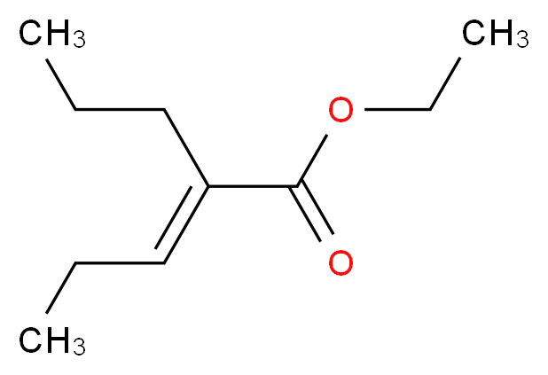 (E/Z)-2-Propyl-2-pentenoic Acid Ethyl Ester_分子结构_CAS_90124-74-6)