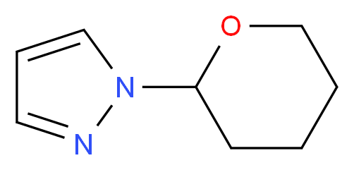 1-(oxan-2-yl)-1H-pyrazole_分子结构_CAS_449758-17-2