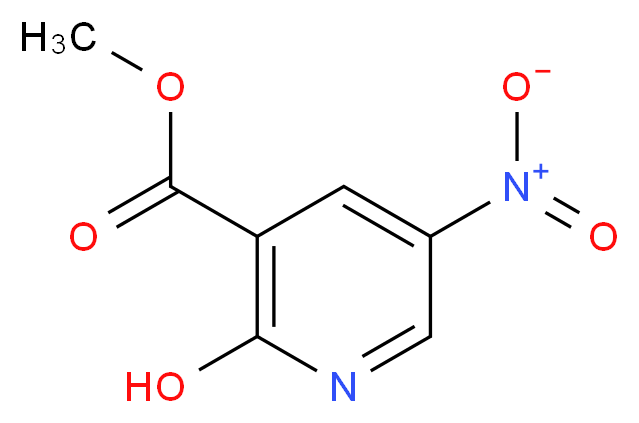 methyl 2-hydroxy-5-nitropyridine-3-carboxylate_分子结构_CAS_89910-50-9