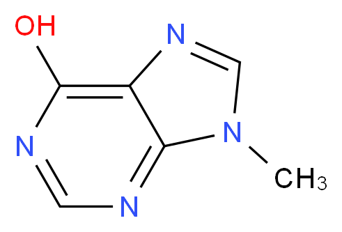 9-Methyl-9H-purin-6-ol_分子结构_CAS_875-31-0)