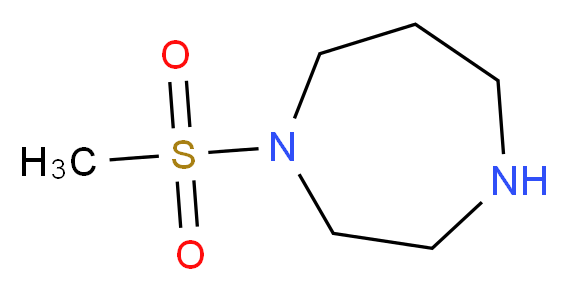 1-methanesulfonyl-1,4-diazepane_分子结构_CAS_550369-26-1